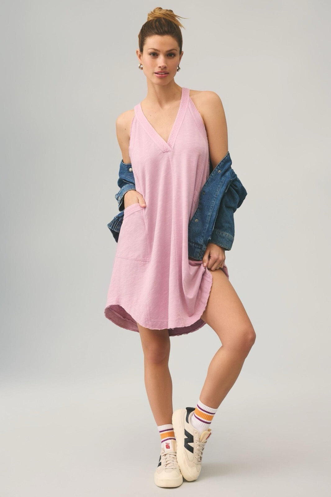 Daily Practice by Anthropologie The Carlie V-Neck Mini Dress | Size XXS