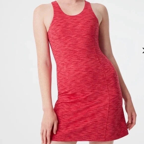 Outdoor Voices Circle Back Exercise Dress in Rose Garden Space Dye | Size Small