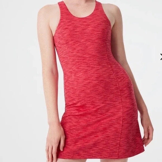 Outdoor Voices Circle Back Exercise Dress in Rose Garden Space Dye | Size Small
