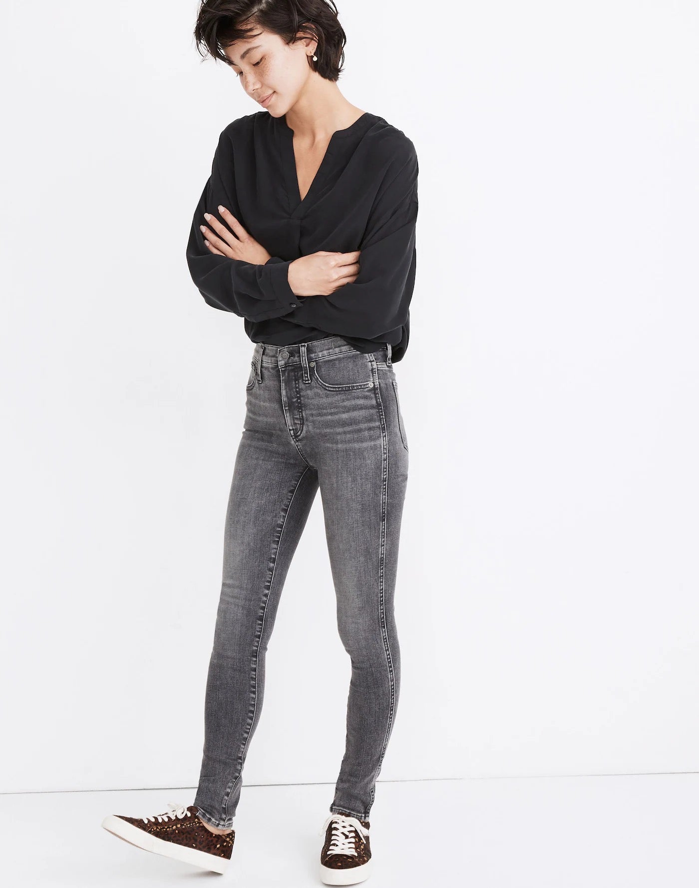 Madewell NWT 10" High-Rise Skinny Jeans in Oakwood Wash | Size 26P
