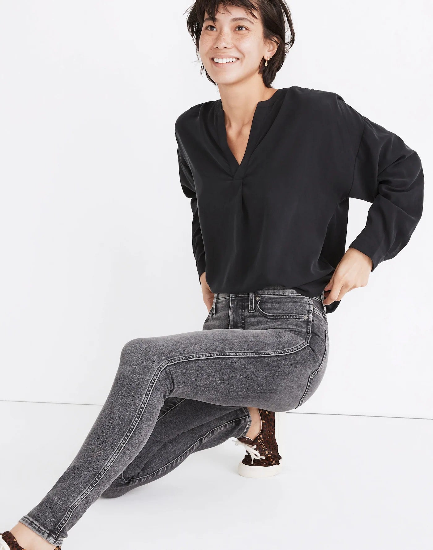 Madewell NWT 10" High-Rise Skinny Jeans in Oakwood Wash | Size 26P