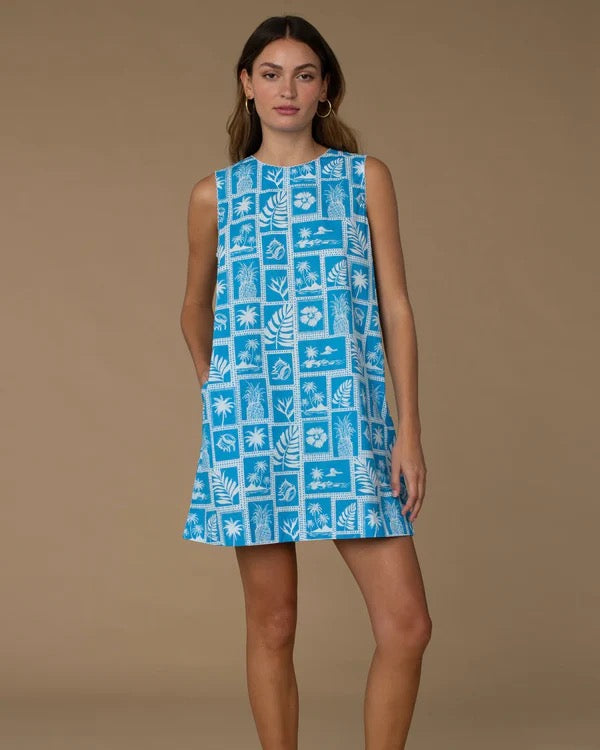 NWT Elizabeth and James Ellie Dress in Postcard Blue | Size Medium
