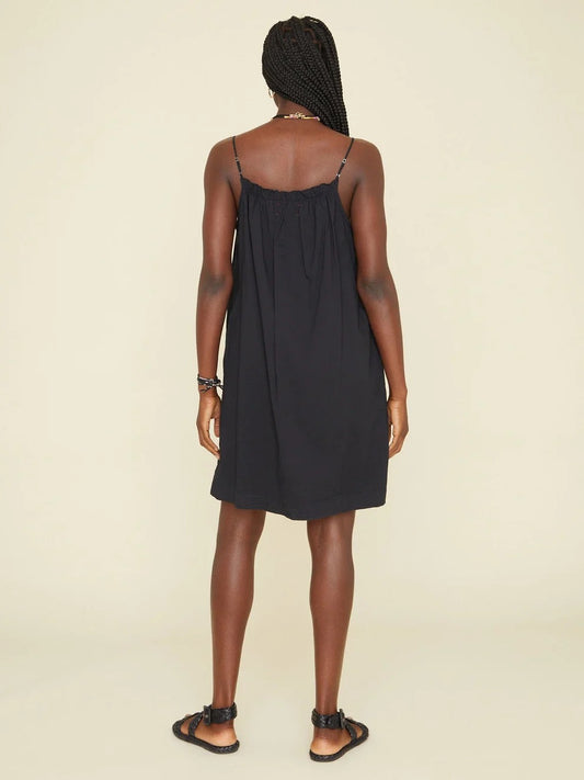 Xirena Tiggy Dress in Black Cotton Poplin | Size XS