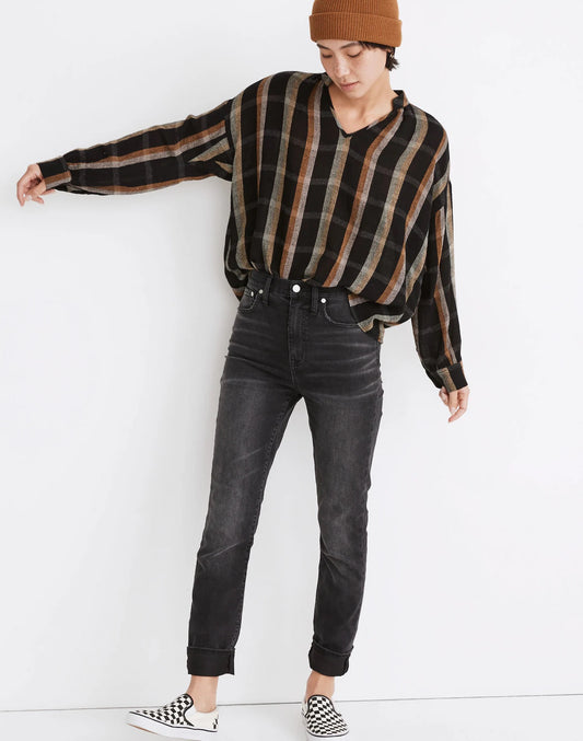 Madewell The High-Rise Slim Boyjean in Allwood Wash | Size 25P