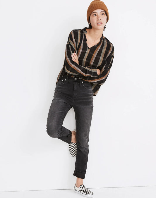 Madewell The High-Rise Slim Boyjean in Allwood Wash | Size 25P