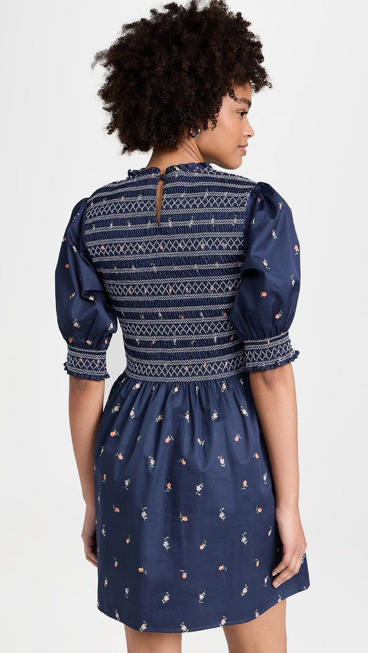 NWT Hill House The Vivi Nap Dress in Navy Petite Fleur Floral | Size Medium