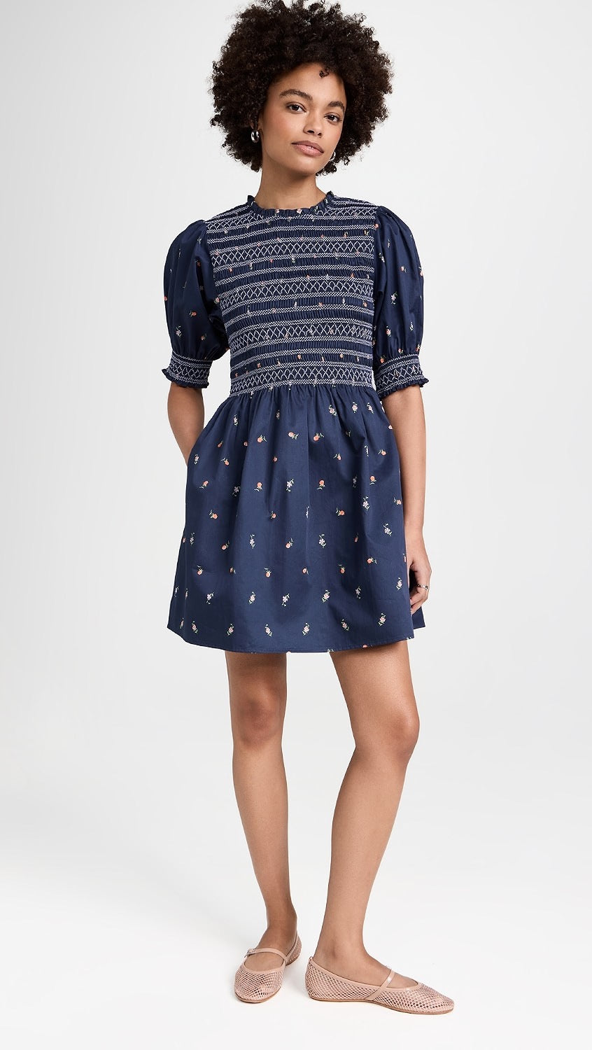 NWT Hill House The Vivi Nap Dress in Navy Petite Fleur Floral | Size Medium
