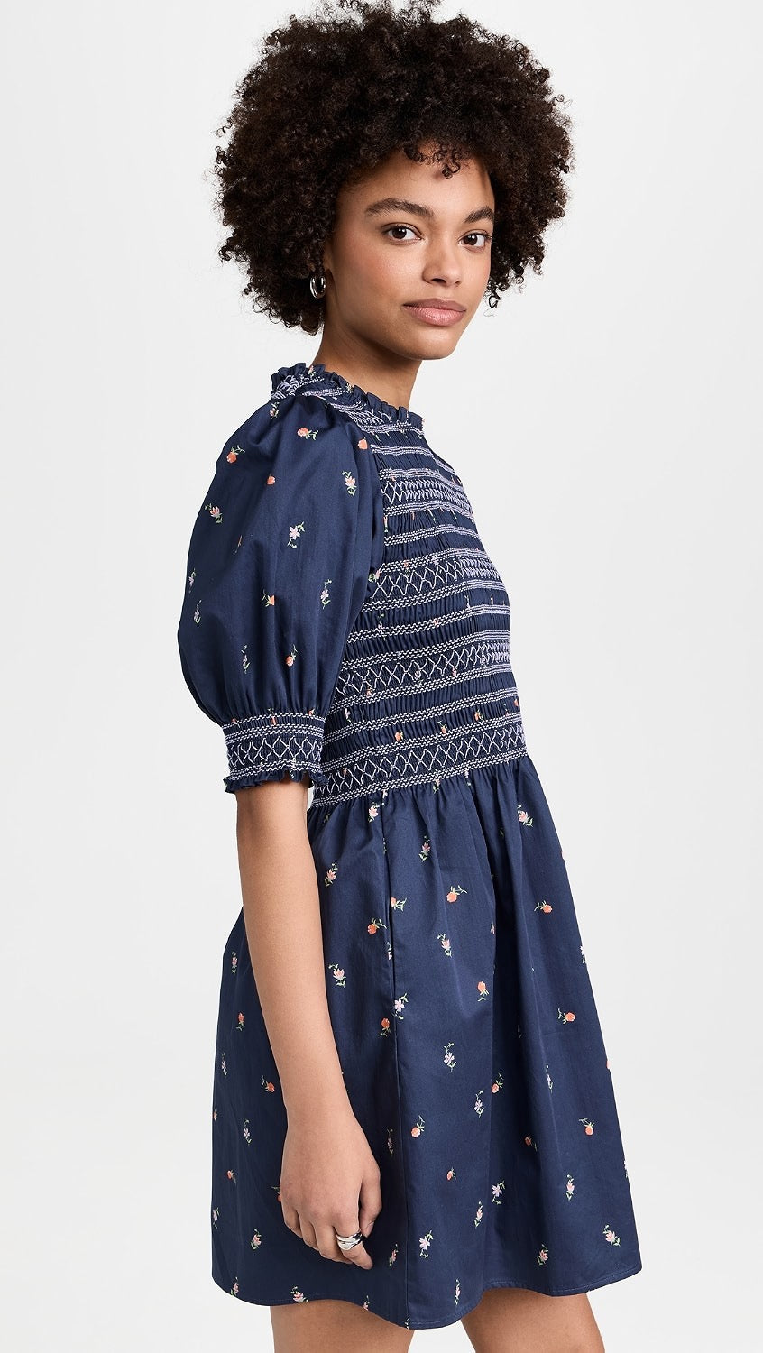 NWT Hill House The Vivi Nap Dress in Navy Petite Fleur Floral | Size Medium