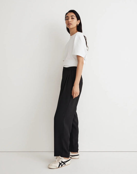 NWT Madewell Crepe Black Trousers | Size 8P