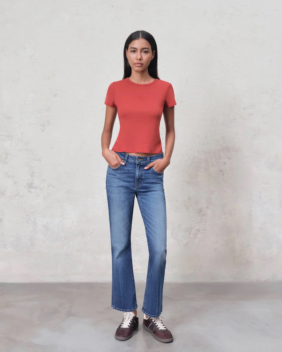 NWT Edwin Lark Ankle Bootcut Jeans in Wilder Wash | Size 32