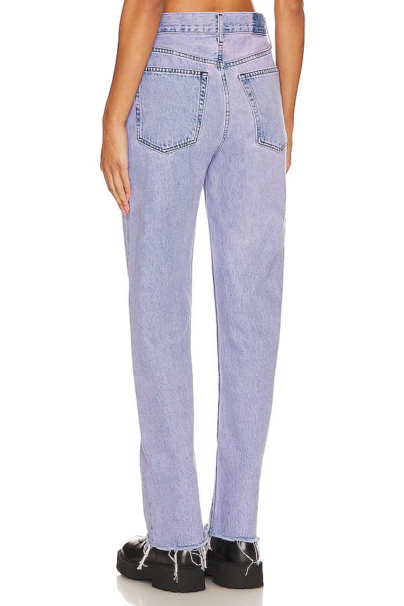 Etica Carine High Waist Straight in Cyclone Violet | Size 29