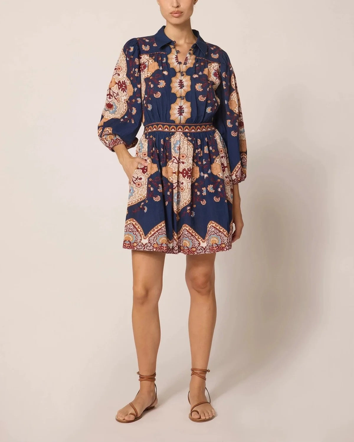 NWT Cleobella Leigh Linen Mini Dress | Size XS