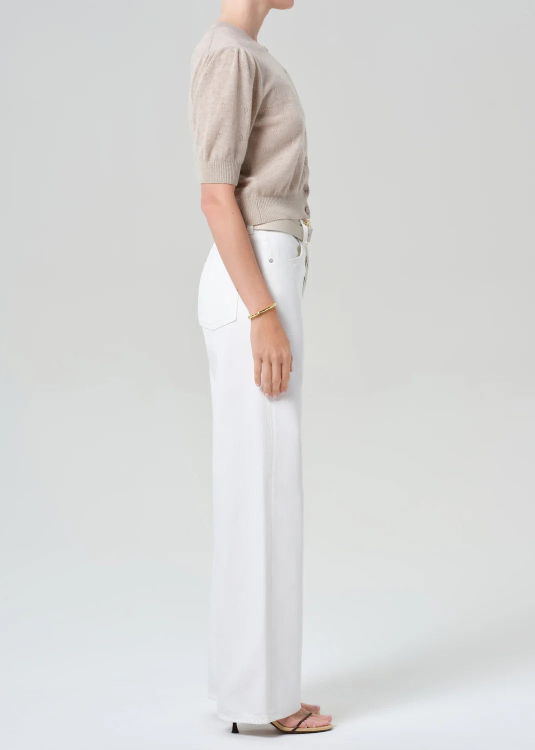 NWT Citizens of Humanity Annina Straight Leg White Jeans | Size 26