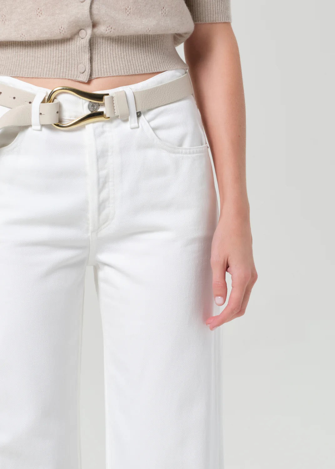 NWT Citizens of Humanity Annina Straight Leg White Jeans | Size 26