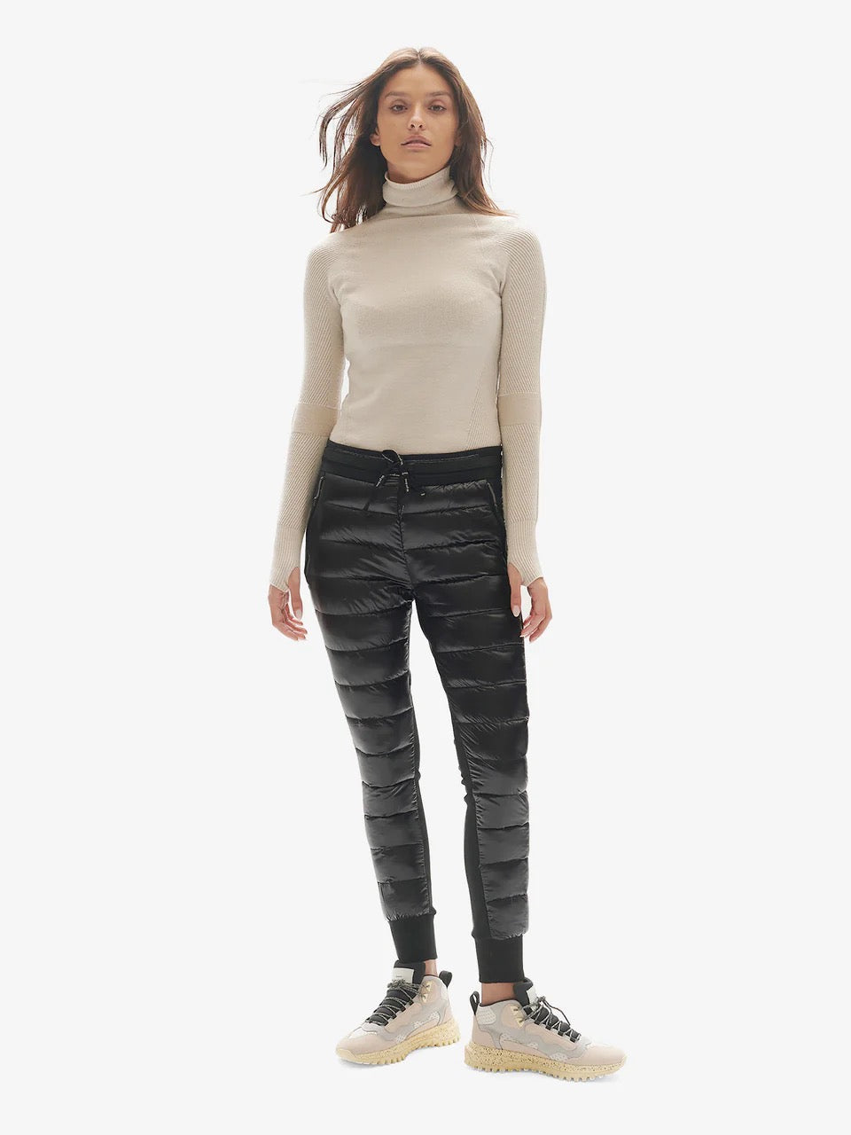Holden Hybrid Down Jogger Pants in Black | Size Large