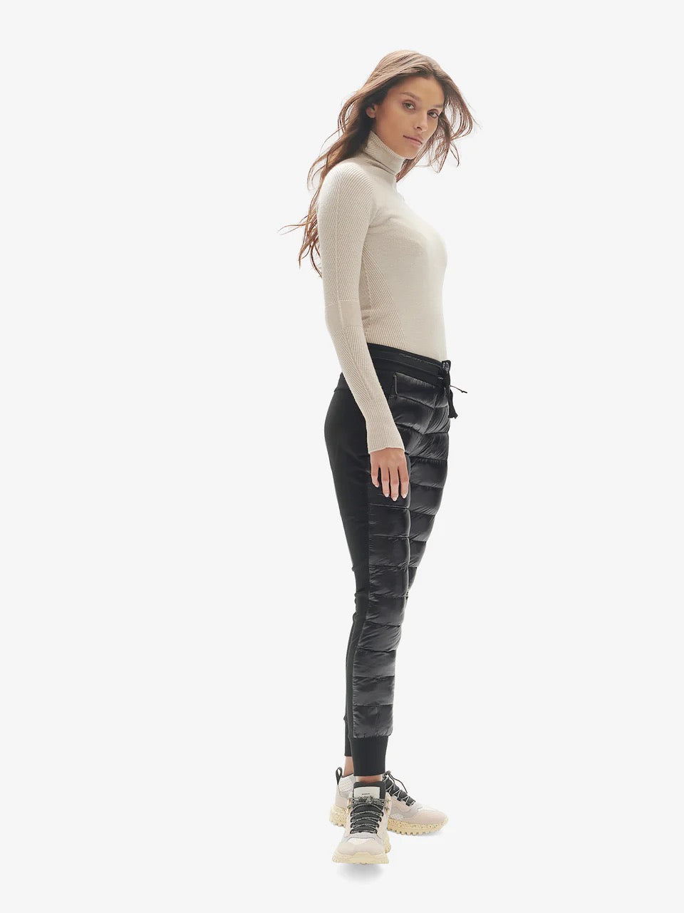 Holden Hybrid Down Jogger Pants in Black | Size Large