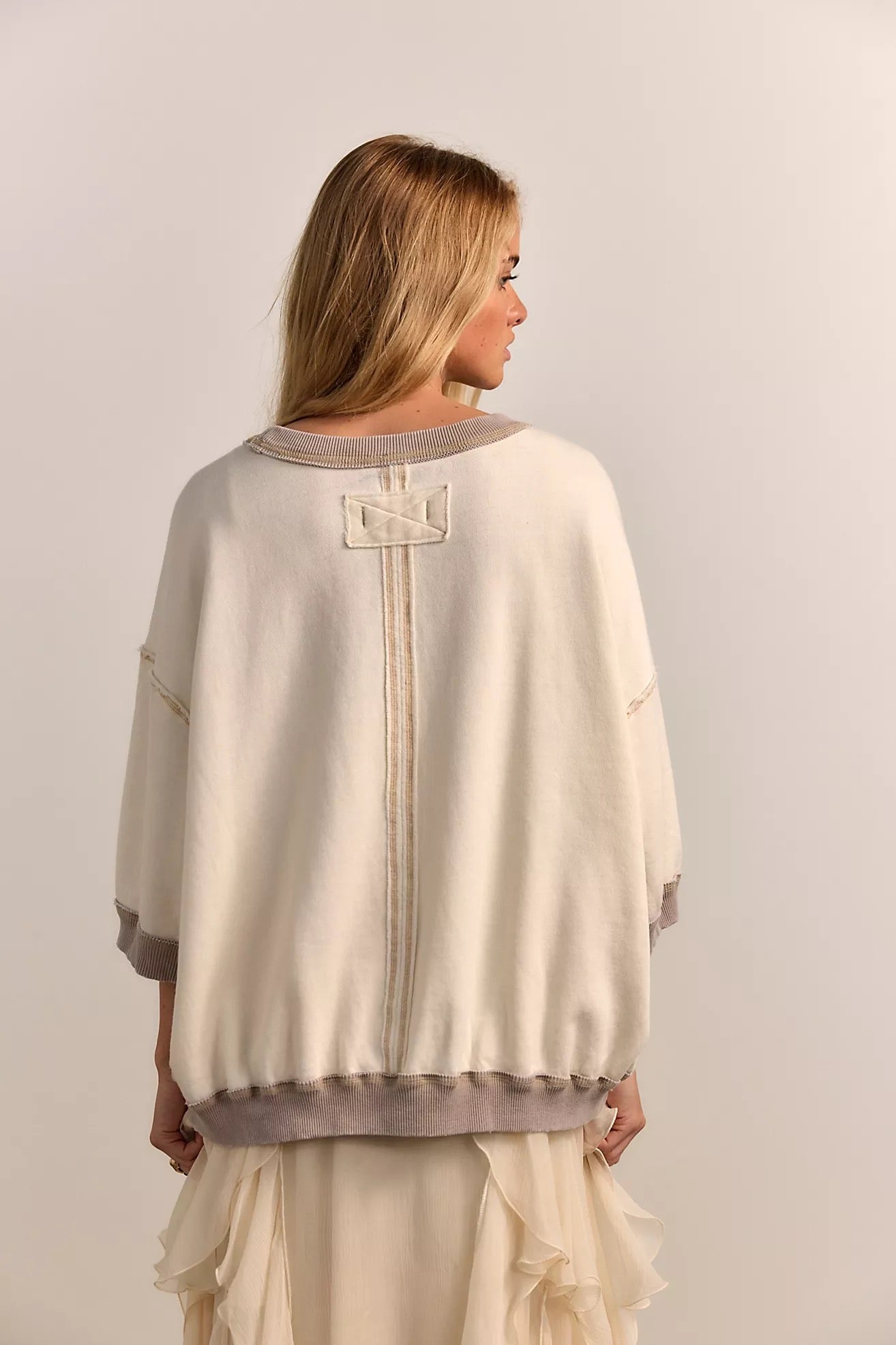 Free People We The Free Everything Pullover in Nilla Cream | Size XS