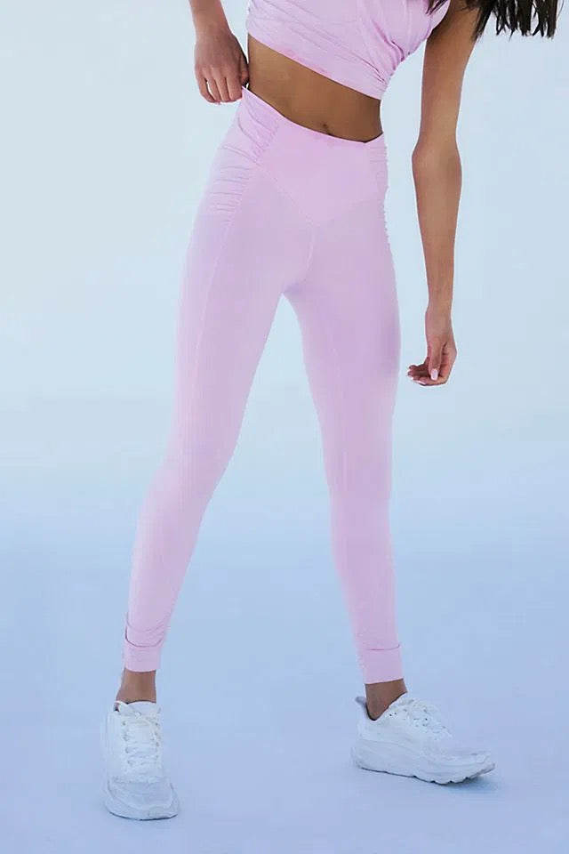 NWT FP Movement by Free People Spin Me Leggings in Pink | Size XS