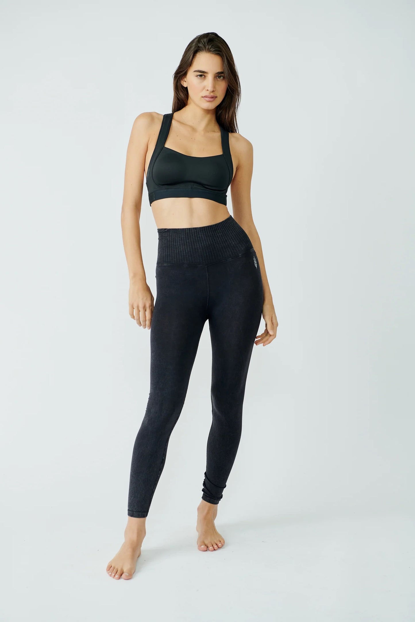 NWT Free People FP Movement Good Karma Leggings in Black | Size XS