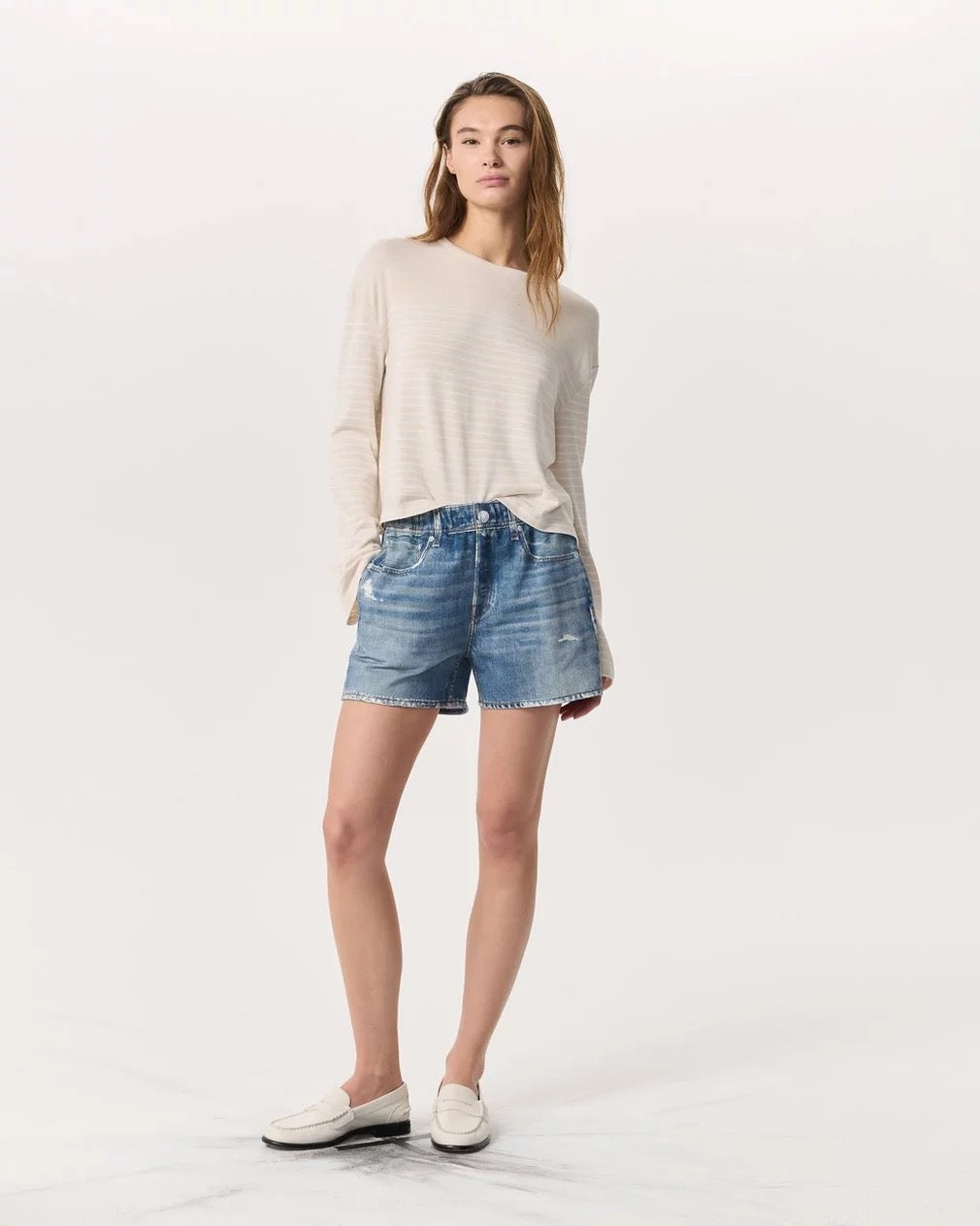 Rag & Bone Miramar Walking Shorts in Brooke Cotton Terry | Size XS
