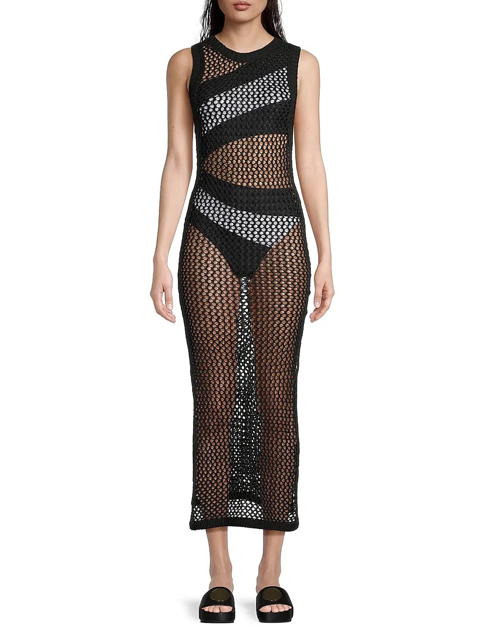 NWT Beach Riot Holly Net Cover Up Midi Dress | Size Large