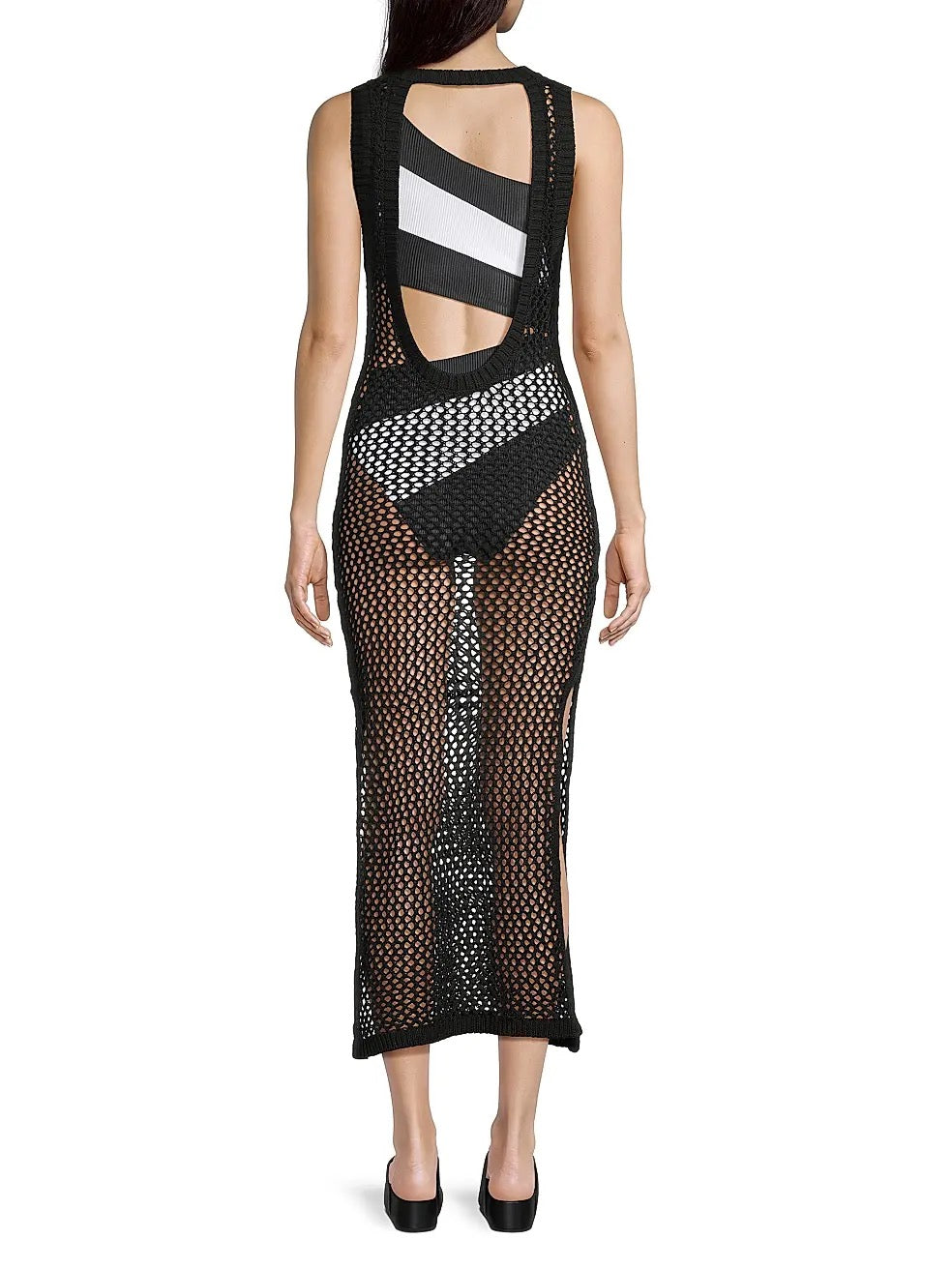 NWT Beach Riot Holly Net Cover Up Midi Dress | Size Large