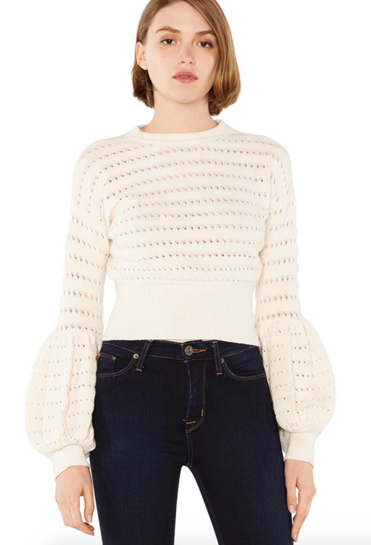 Misa Los Angeles Vayda Sweater in Light Blue | Size Medium