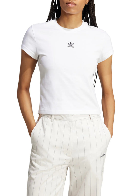 NWT Adidas Essentials Slim Fit T-Shirt in White | Size Small