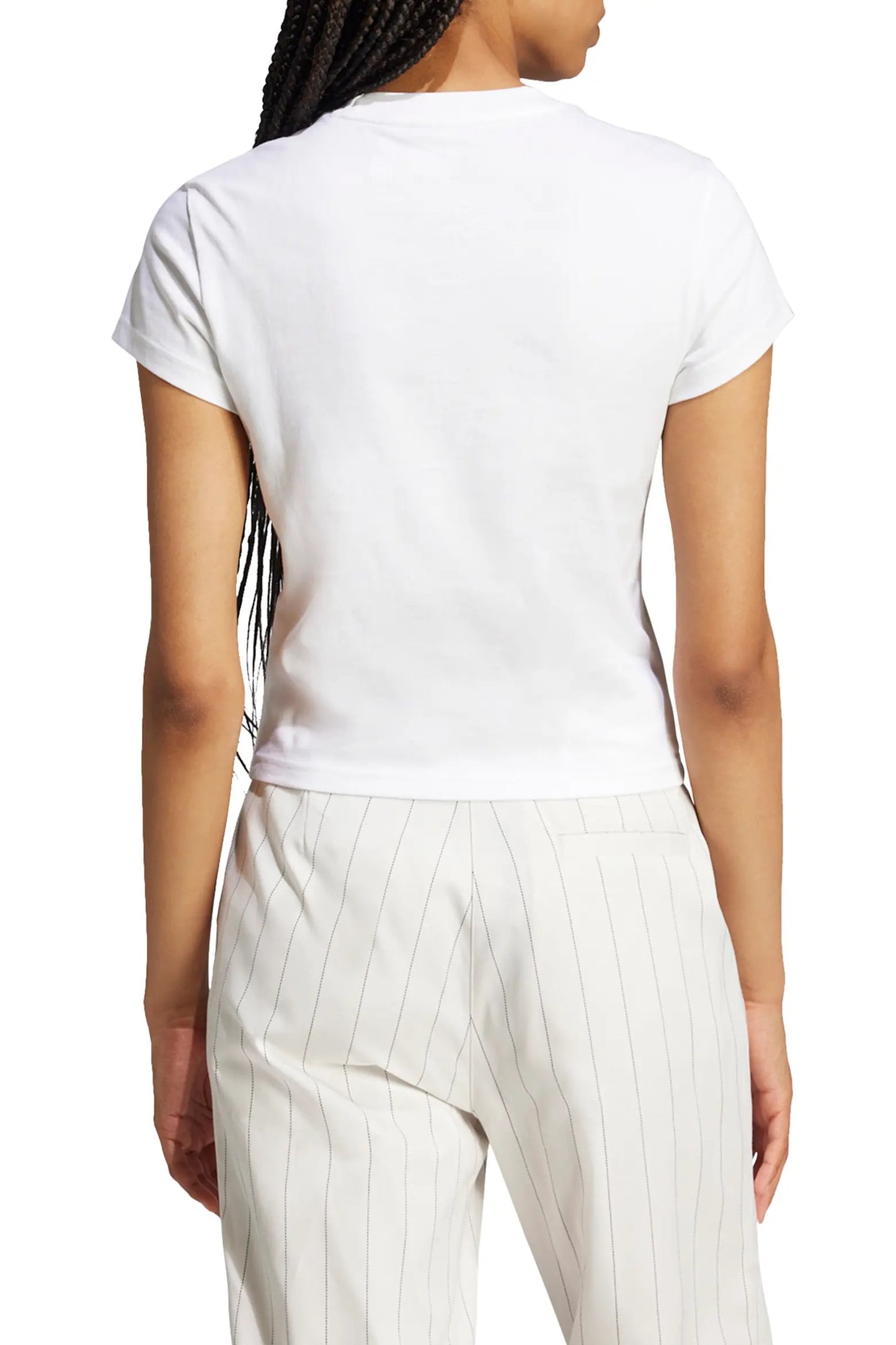 NWT Adidas Essentials Slim Fit T-Shirt in White | Size Small