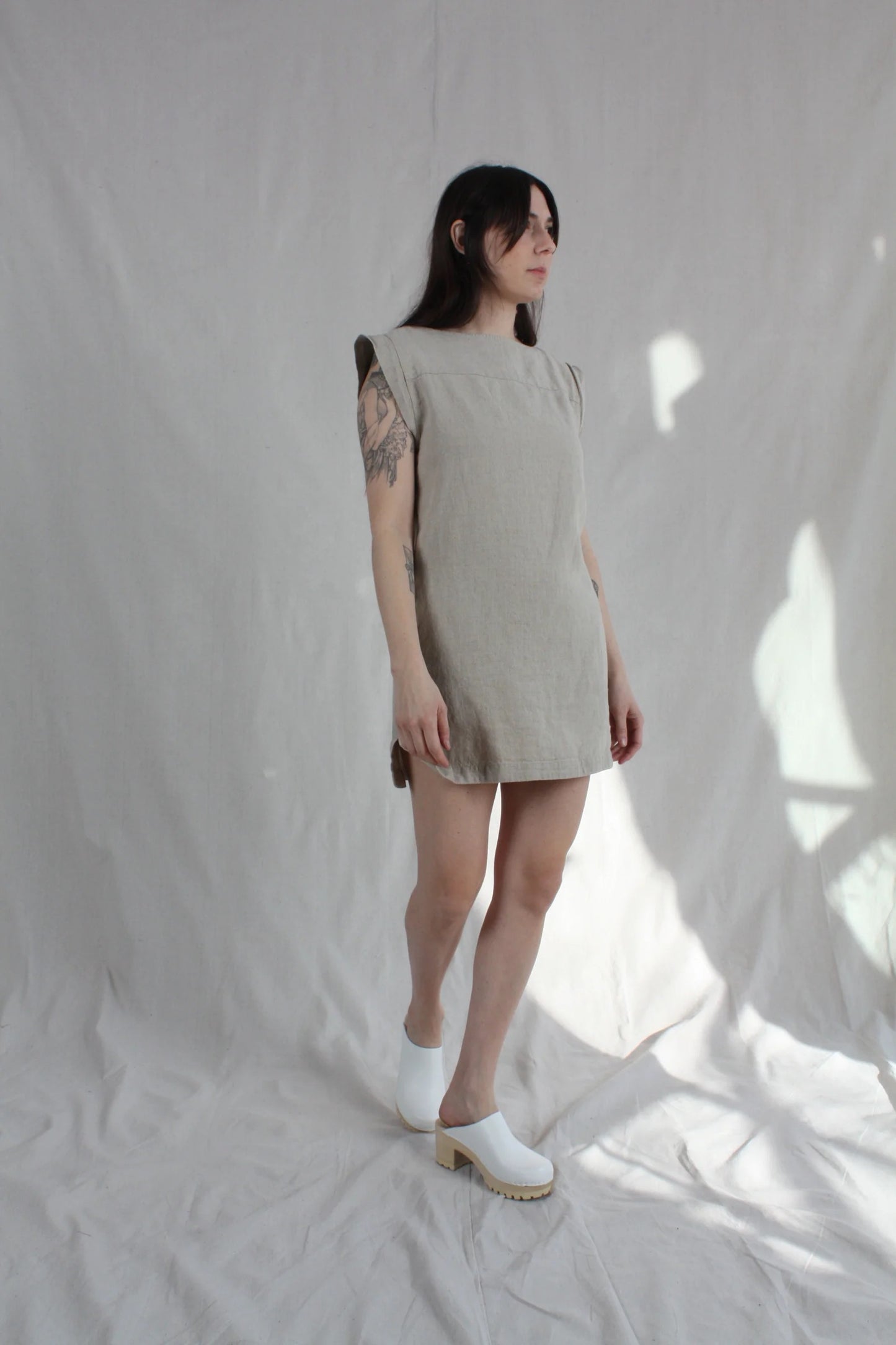 Rachel Comey Frankfurt Linen Mini Dress in Natural | Size 4