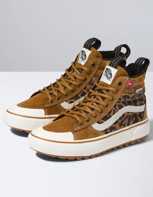 Vans Sk8-Hi MTE-2 Brown Leopard Suede High Top Sneakers | Size 7.5