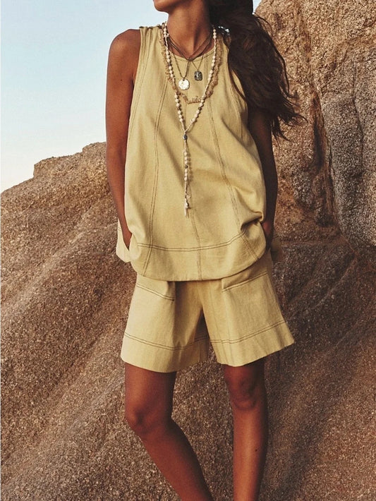 NWT Free People Beach Strada Trapeze Shirt in Yellow | Size XS