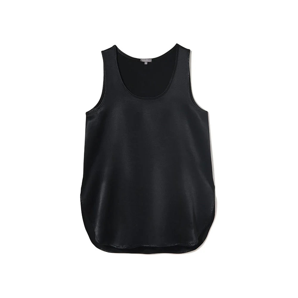 NWT PJ Harlow Jackie Satin Cami Sleep Shirt in Black | Size Medium