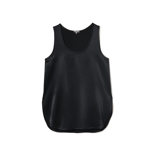 NWT PJ Harlow Jackie Satin Cami Sleep Shirt in Black | Size Medium