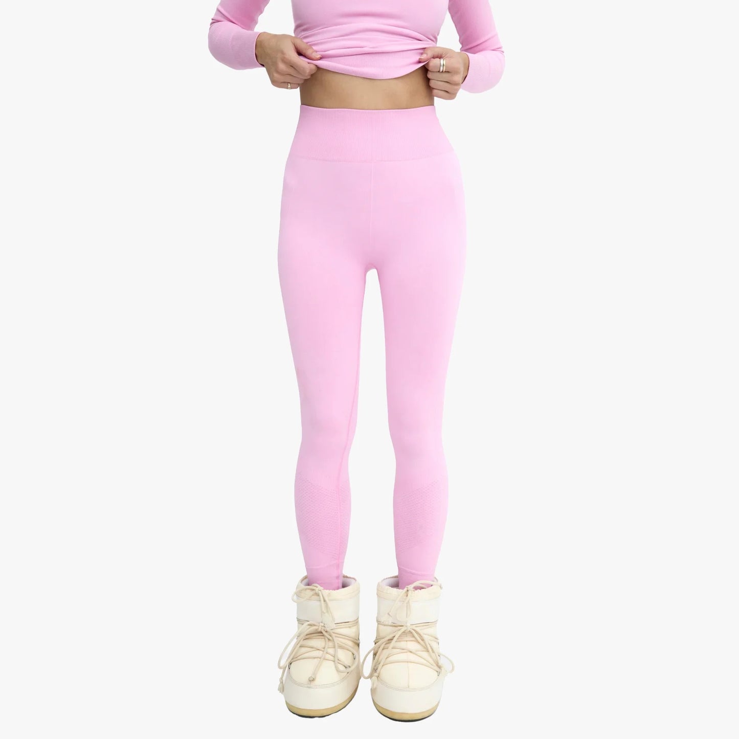 NWT Halfdays Sophia Seamless Leggings in Baby Pink | Size XS