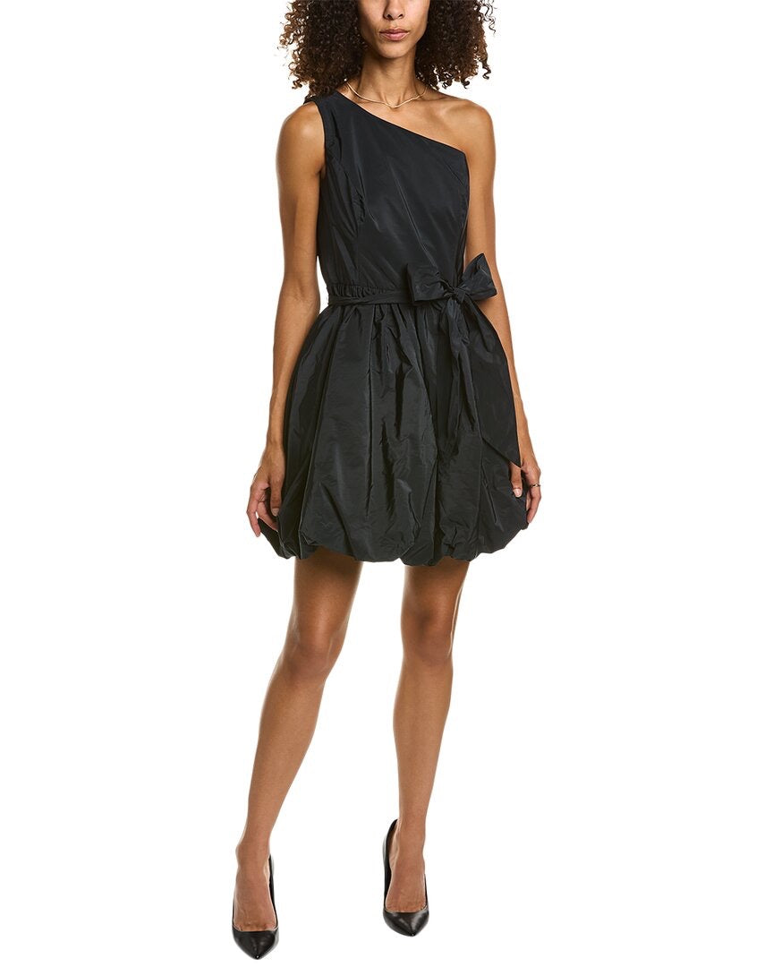 NWT Lilly Pulitzer Sondralee One Shoulder Dress in Black Satin | Size 6