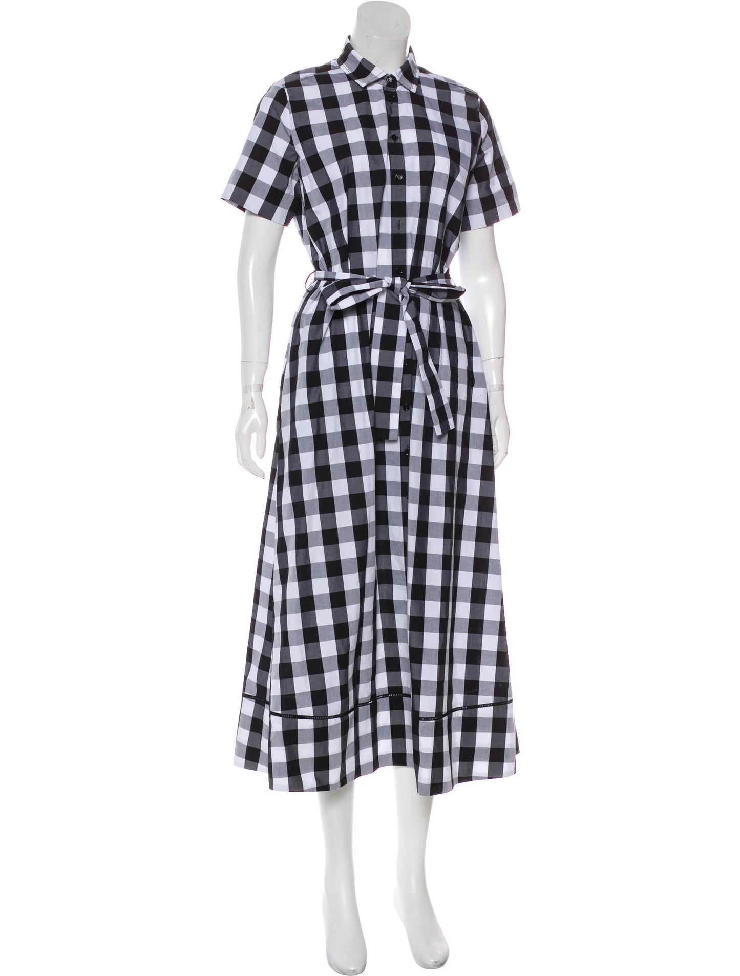 Kate Spade Broome Street Gingham Midi Shirtdress | Size Small