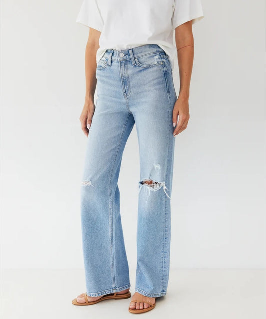AYR The Secret Sauce High Rise Distressed Straight Leg Jeans | Size 29 Short