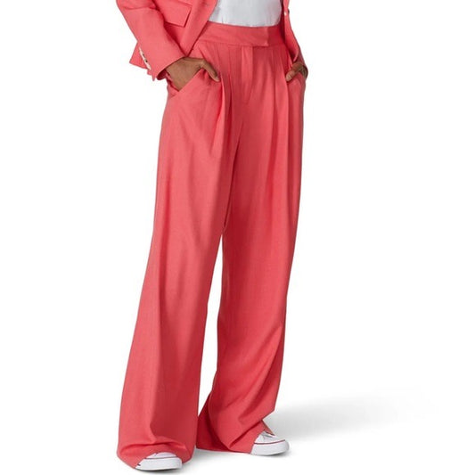 NWT Veronica Beard Wide-Leg Trouser Pants in Melon | Size 4