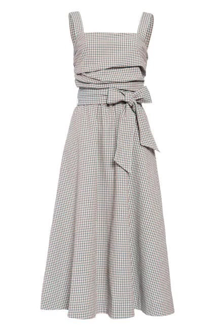 NWT Veronica Beard Positano Gingham Seersucker Dress | Size 8