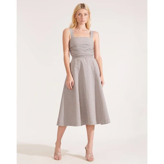 NWT Veronica Beard Positano Gingham Seersucker Dress | Size 8