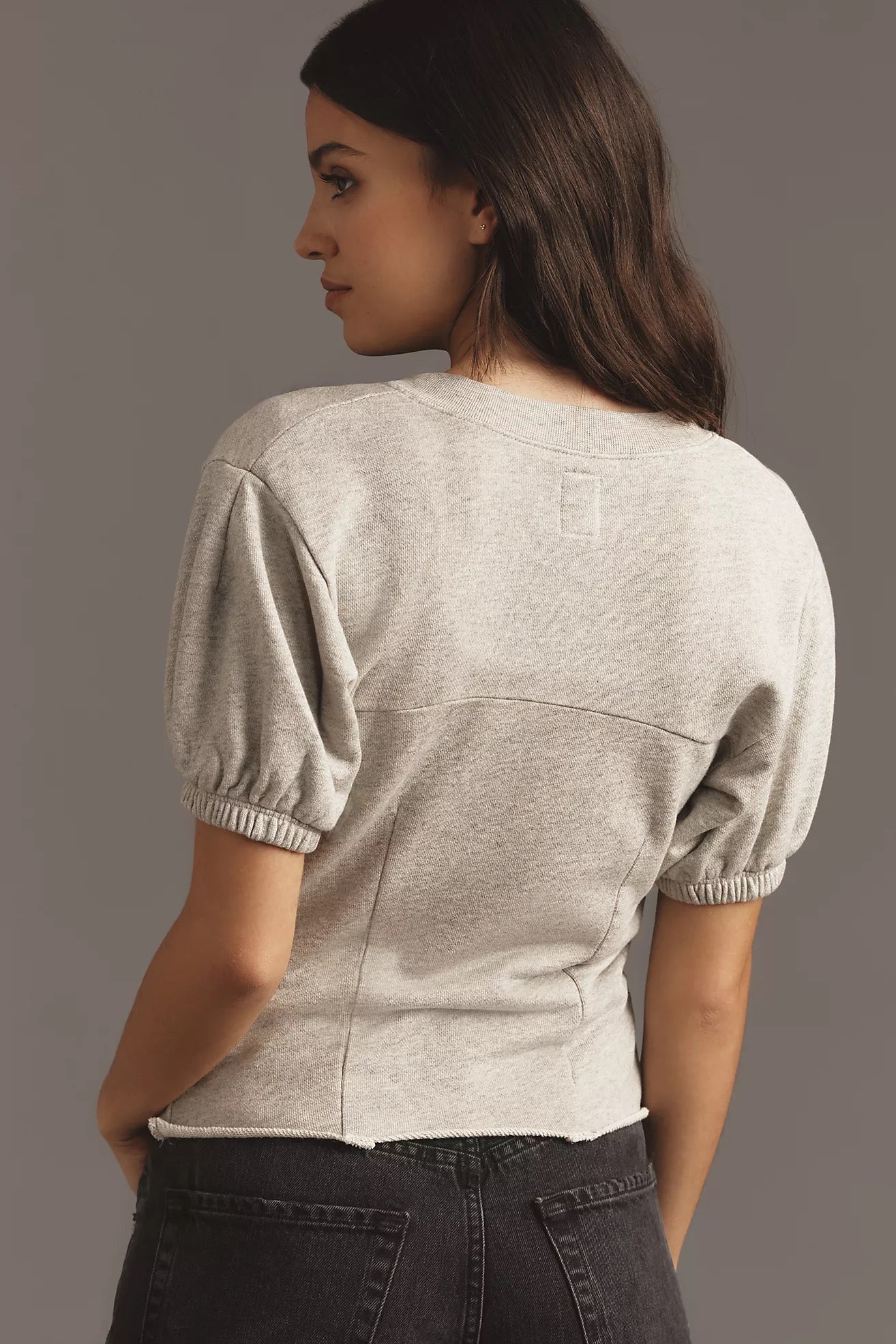 NWT NSF Claude Corset Top in Heather Gray | Size Medium
