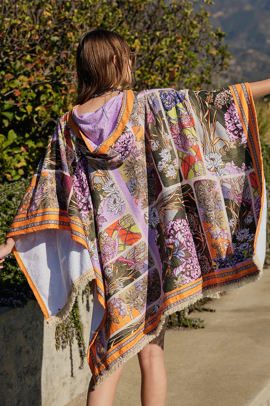 Agua Bendita Delahila Suki Hooded Towel Poncho