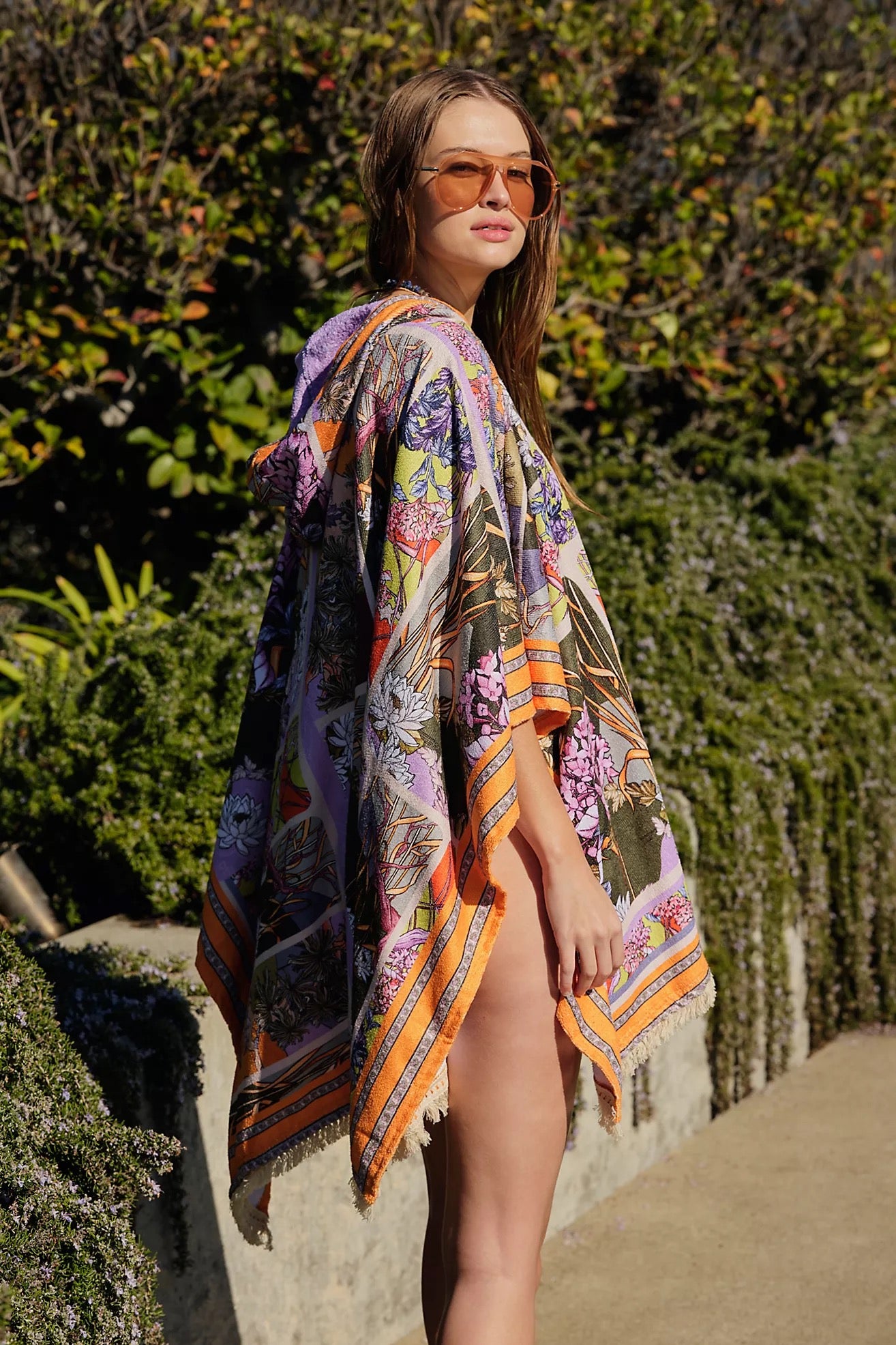 Agua Bendita Delahila Suki Hooded Towel Poncho