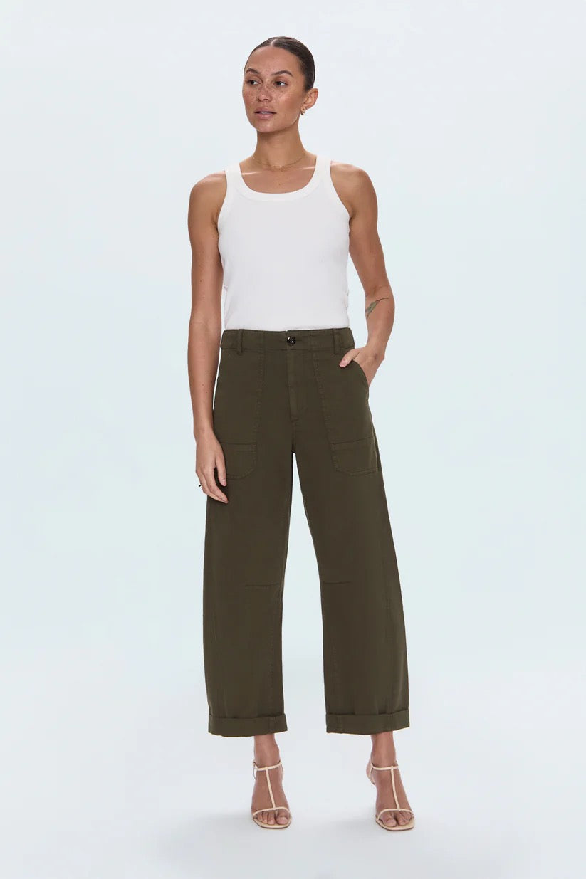 Pistola Tori Utility Pant in Sequoia Green | Size 25