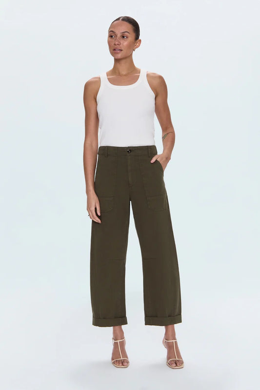 Pistola Tori Utility Pant in Sequoia Green | Size 25