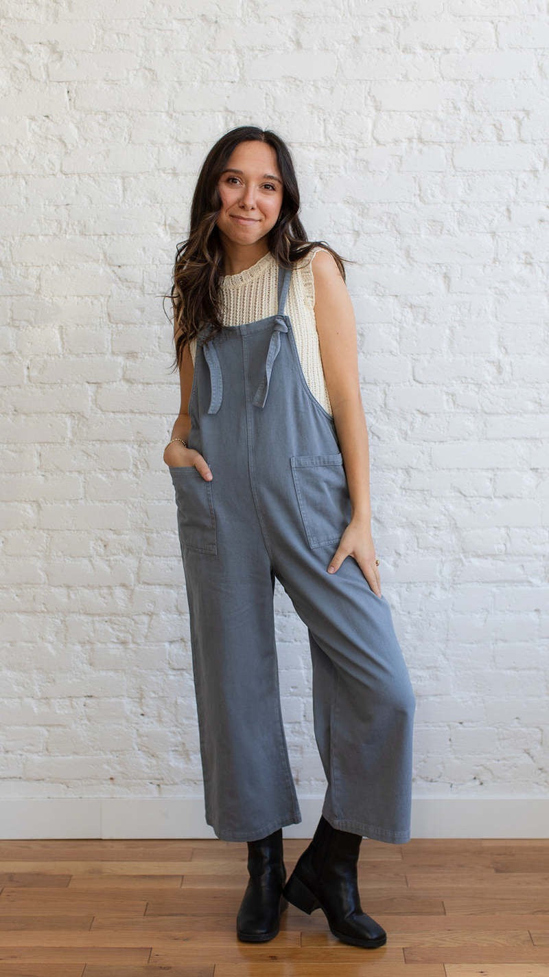 Miou Muse Jordy Wide Leg Jumper Overalls | Size Medium