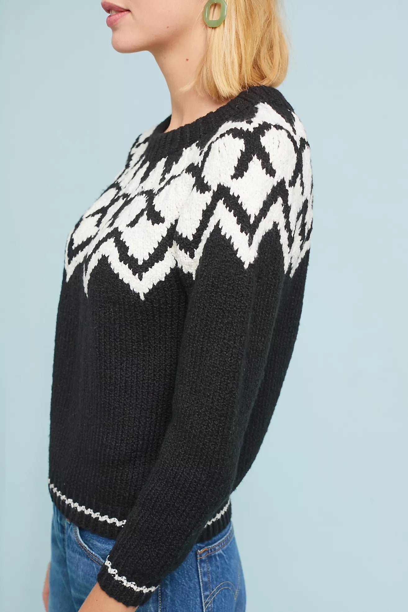 Velvet by Graham & Spencer Robyn Fair Isle Sweater | Size Medium