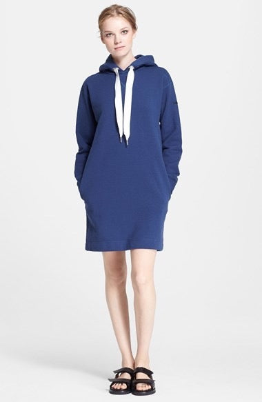 Marc by Marc Jacobs Navy Blue Hooded Sweatshirt Dress | Size Small