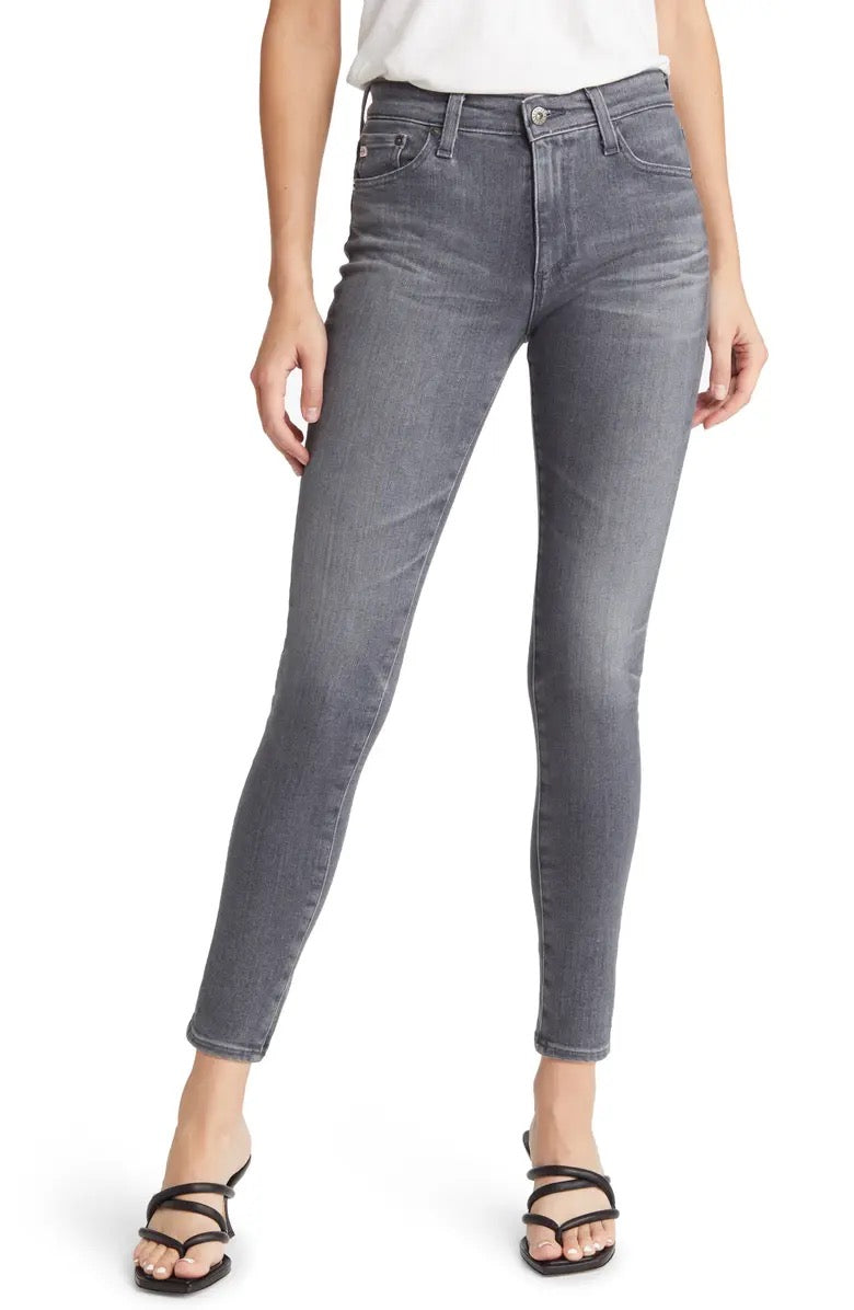 AG Jeans Farrah Skinny Mid-Rise Ankle Jeans in Unpaved Wash | Size 27